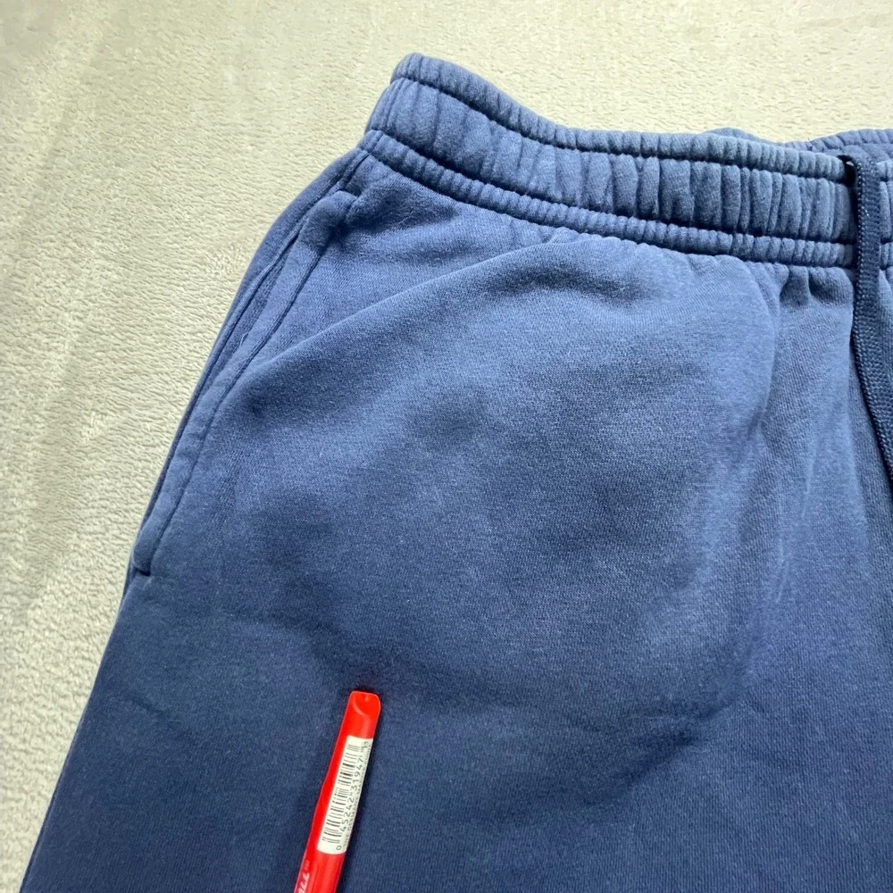 Nike Sportswear Club Fleece Sweatpants Mens Large Blue Swoosh Logo Drawstring